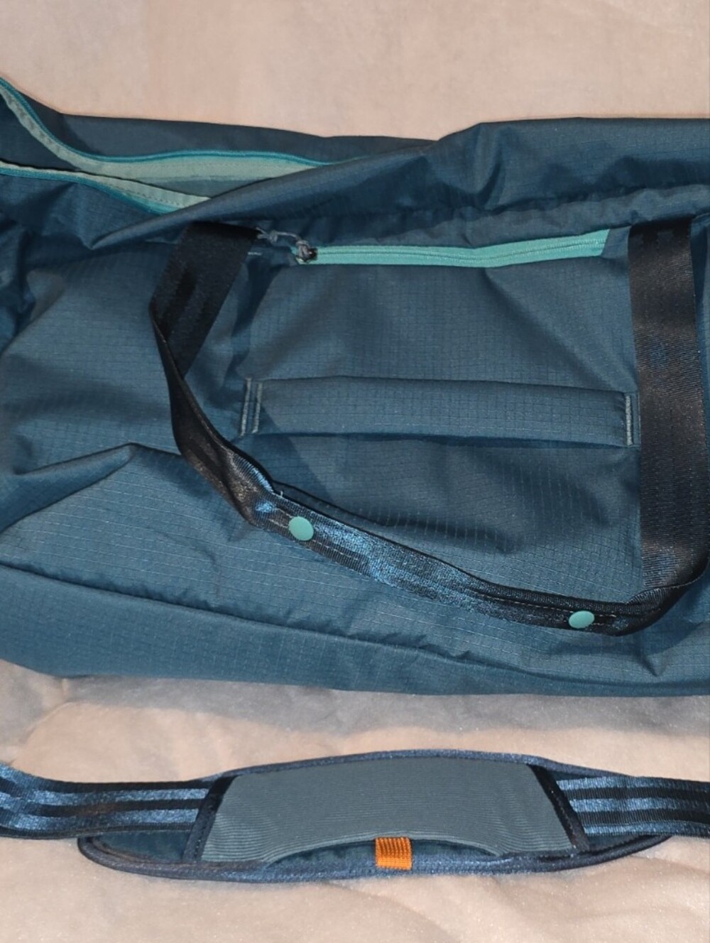 cotopaxi Viaje 45L Teal Travel Duffel with Aqua Accents